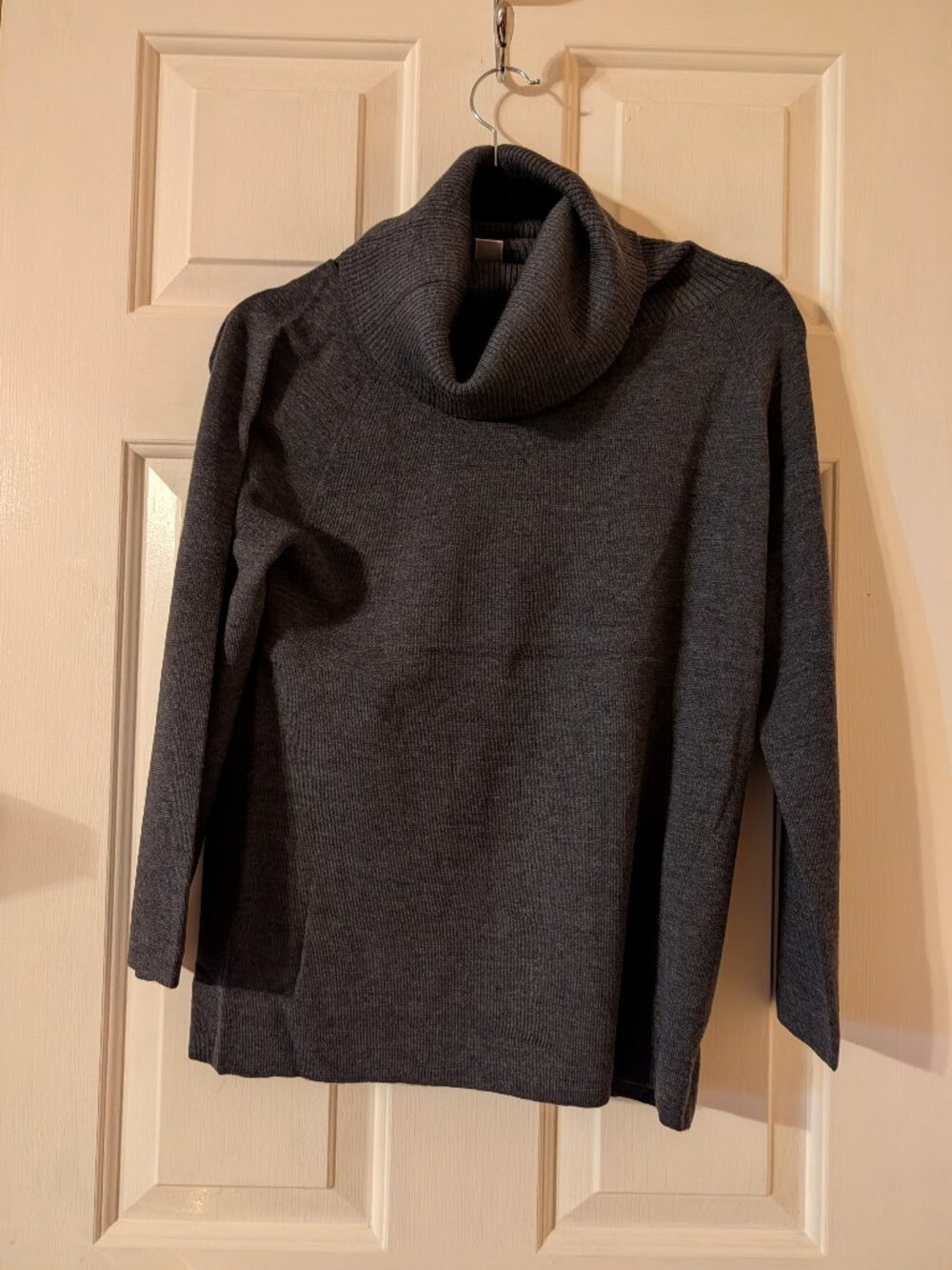 Talbots Petites Gray Cowell Neck Sweater ~ PL